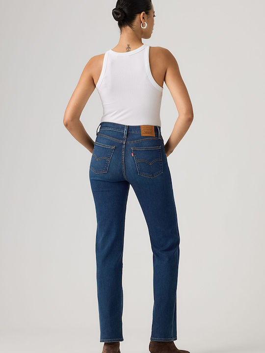 High Rise Women's Jean Pants Straight Line