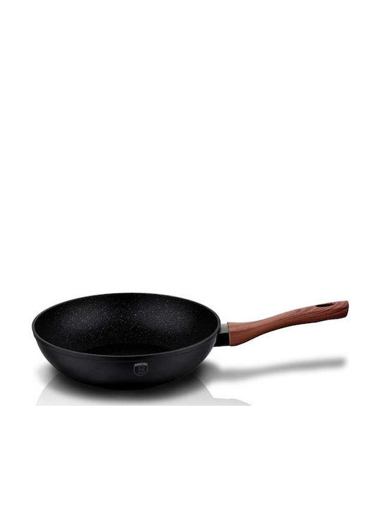 Berlinger Haus Ebony Rosewood Collection Wok made of Aluminum with Stone Coating 28cm