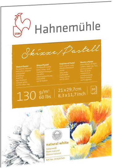 Блок за Скици & Пастел 100% Rag 130gsm Hahnemühle A5 148 X 210 Mm