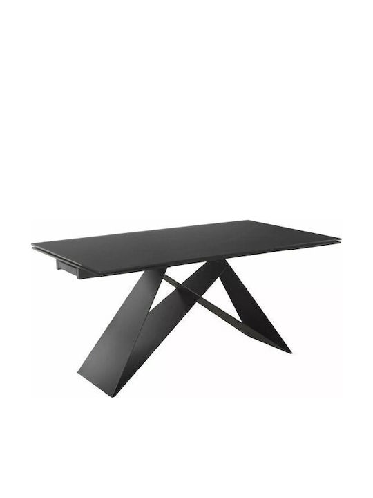 Detroit 979 Extendable Table Black 160x90x77cm