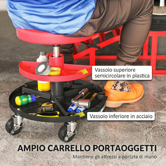 HomCom Work Stool with Maximum Load 135 kg