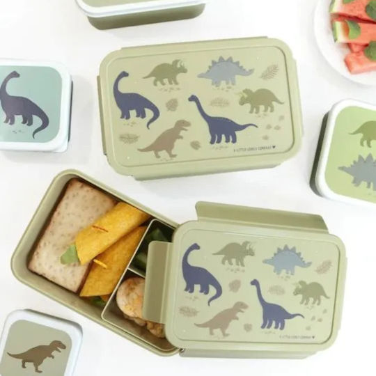 A Little Lovely Company Plastic Kids' Food Set Dinosaurs