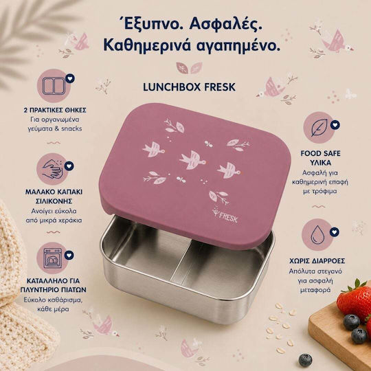 Fresk Kids' Food Container from Silicone 19 x 14.5 x 5 cm