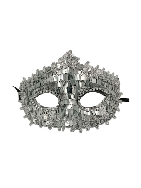 Venetian Mask Sequins 5 Colours Silver
