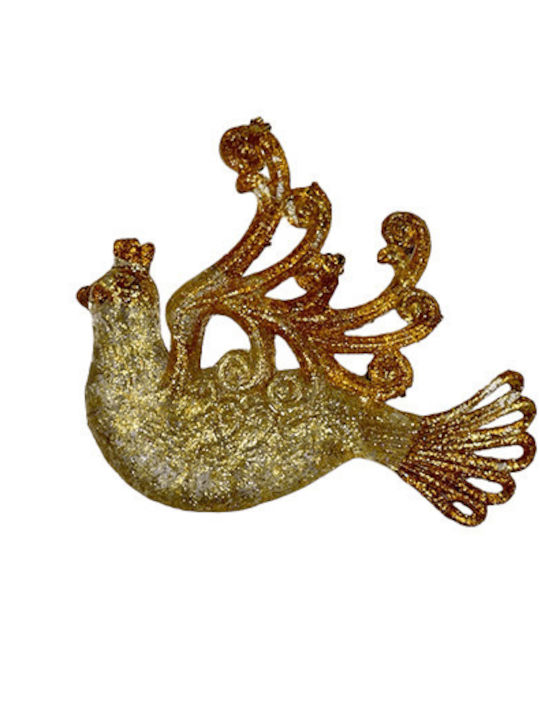 Hanging Little Bird Ornament Glitter 12x9 Cm 2 Designs