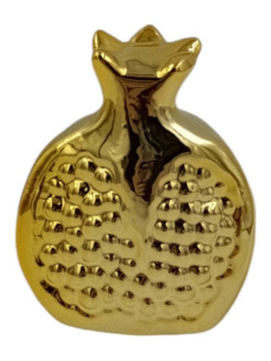 Christmas Decorative Half Pomegranate Porcelain 7.5x6cm 2 Silver Colours