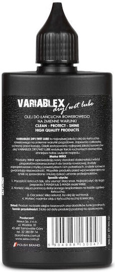 Winx Variablex Bike Chain Oil Variable Conditions 100ml