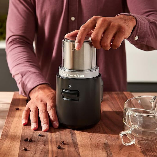 Kitchenaid Electric Coffee Grinder with 113gr Grain Capacity Black