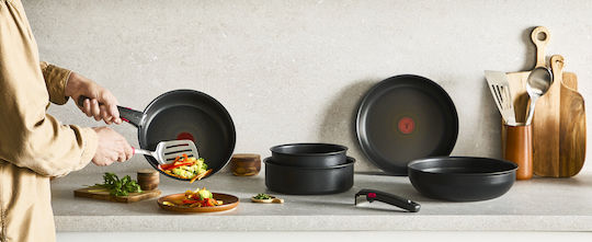 Tefal Ingenio Excellence Fusion Set De Vase De Gătit Din Aluminiu Cu Acoperire Interioară Antiaderent 3 Piese
