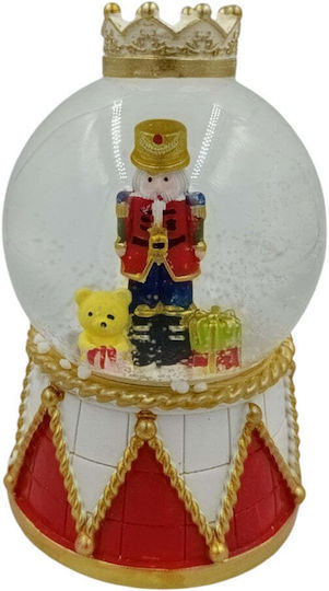 Dekorativer Weihnachts-Nussknacker mit Beleuchtung Batteriebetrieb Höhe 14cm