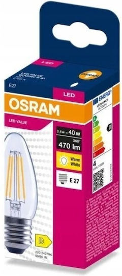 Eko Light LED Bulb 3.4W for E27 Socket Warm White 470 Lumen