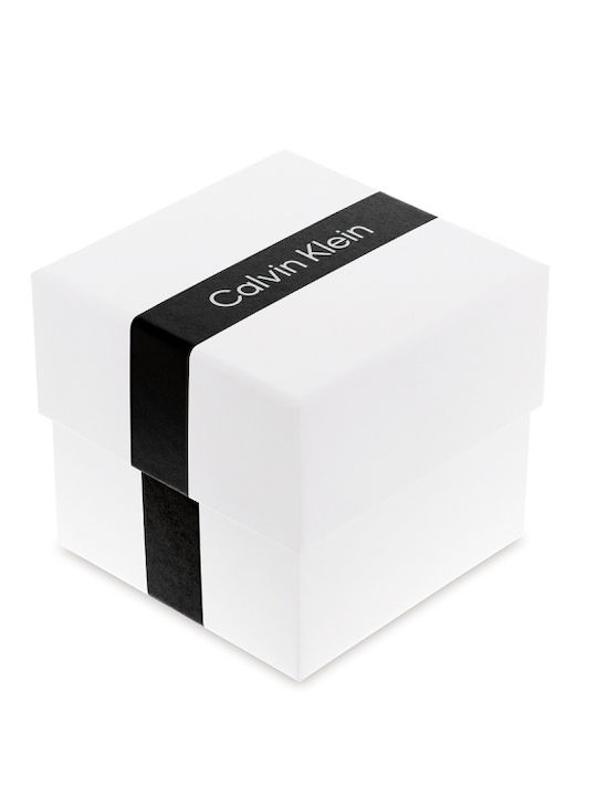 Calvin Klein Luxe Ceas Dama 34mm Cu Baterie Cu Brățară Din Metal Auriu