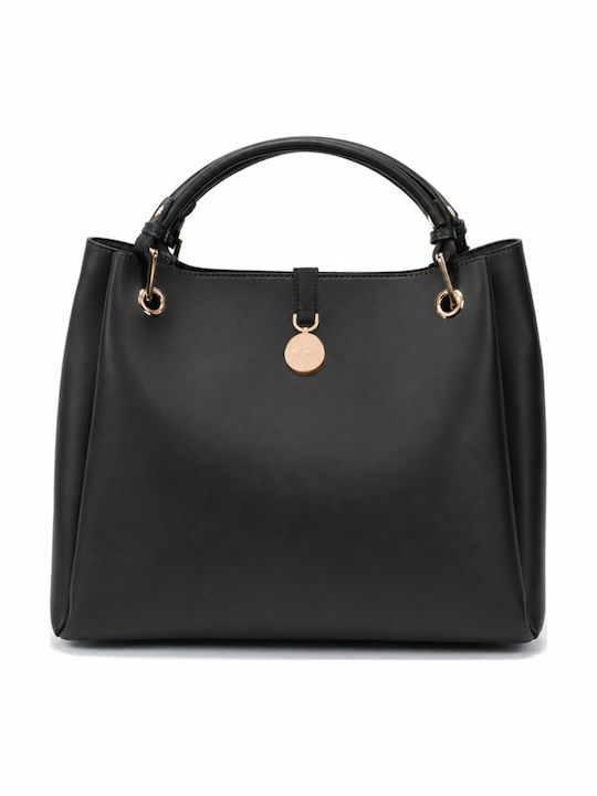 Set Damen Schultertasche Schwarz