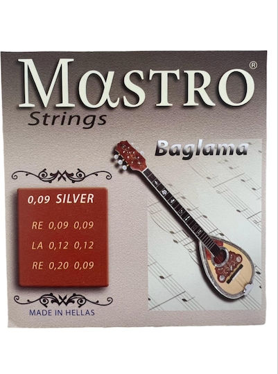 Mastro 009-020 Argintiu Set Șiruri De Caractere Saz