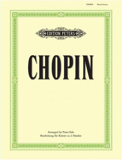 Edition Peters Frederic Chopin Konzert f moll Opus 21 Εκδόσεις Peters für Klavier