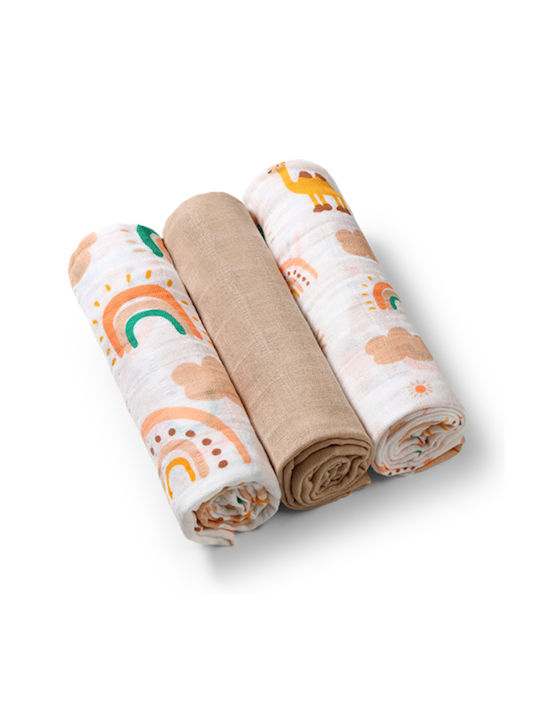 Offer Sleep Aid Moonie 2.0 Grey & Cotton Muslin Babyono 3 Pieces
