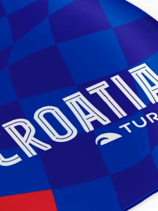 Turbo Silicone Swimming Cap Croatia Squares Silicone Swimming Cap Turbo Navy