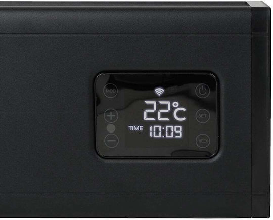 Eurom Convector Electric De Pardoseală 1500W Cu Termostat Electronic Și WiFi 120x17cm Negru