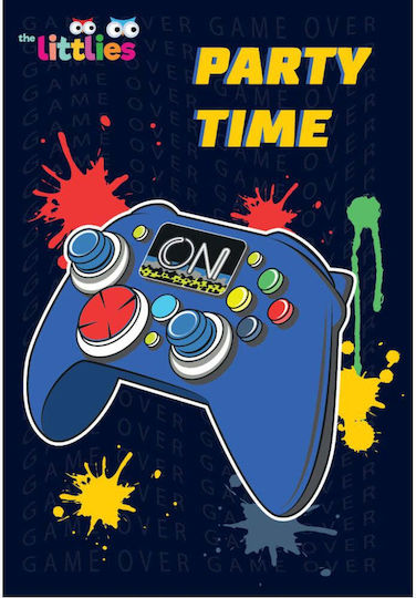 Littlies Προσκλήσεις Πάρτυ Φάκελο 6 Τμχ Gamer