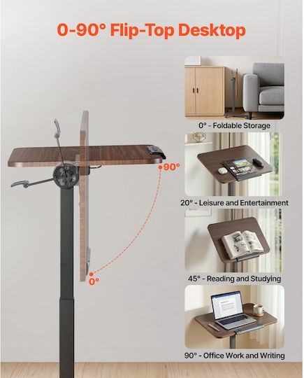 Vevor Βάση Στήριξης για Laptop Καφέ BGGZTXYAZCGSWY94R001V0