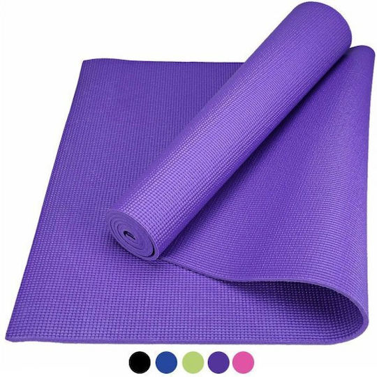 Optimum Yoga Mat 0,6cm Στρώμα Γυμναστικής Yoga Μωβ (173x61x0.6cm)