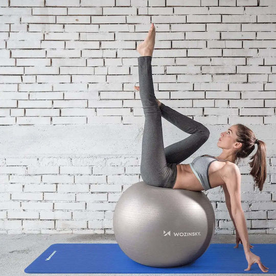 Wozinsky Στρώμα Γυμναστικής Yoga WNSP-PINK με Ιμάντα Μεταφοράς (181x61x1cm)