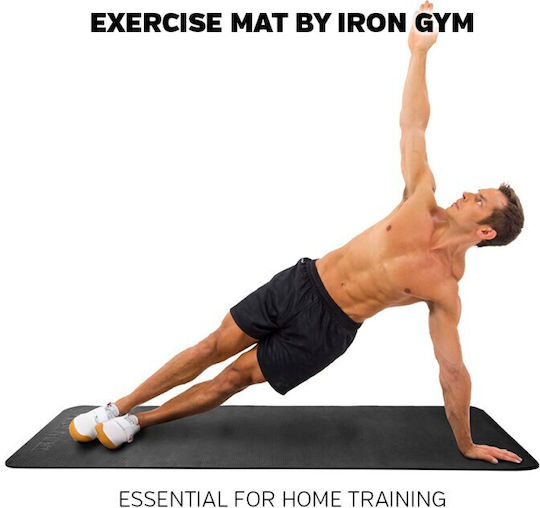 Iron Gym Trainingsmatte Yoga Schwarz 183x61x0.6cm
