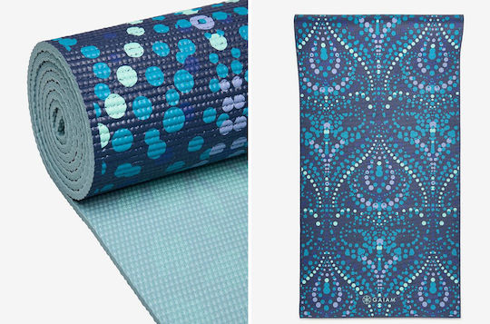Gaiam Reversible Mystic Sky Yoga Mat Exercise Mat Blue (173x61x0.6cm)