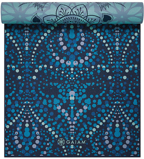 Gaiam Reversible Mystic Sky Yoga Mat Exercise Mat Blue (173x61x0.6cm)
