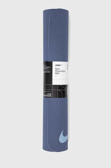 Nike Yoga Mat Saltea de Gimnastică Yoga Albastră (180x66cm)