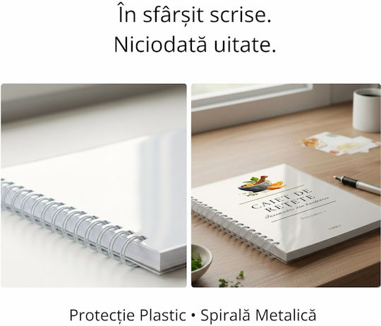Caiet Spiral A4 Caietul De Rețete 53 Foi