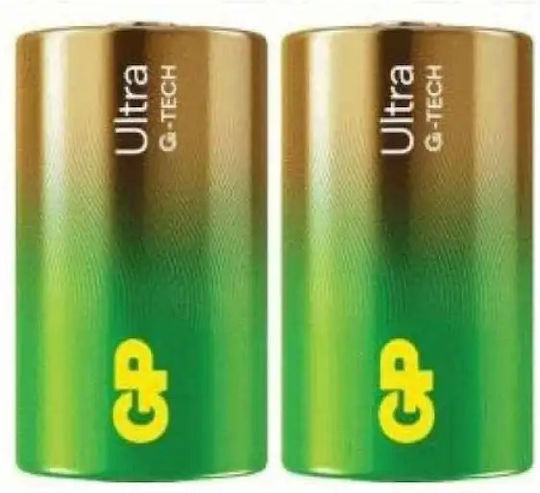 GP Batteries Ultra Алкални батерии D 1.5V 2бр