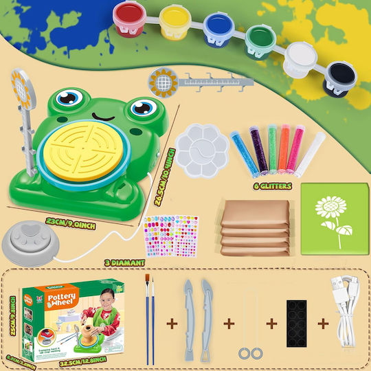 Argilă modelatoare pentru copii set verde