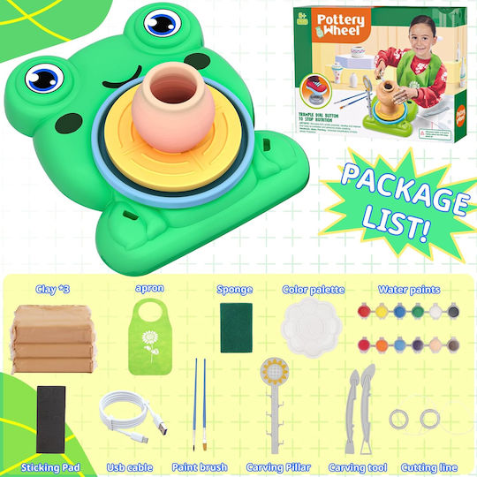 Argilă modelatoare pentru copii set verde
