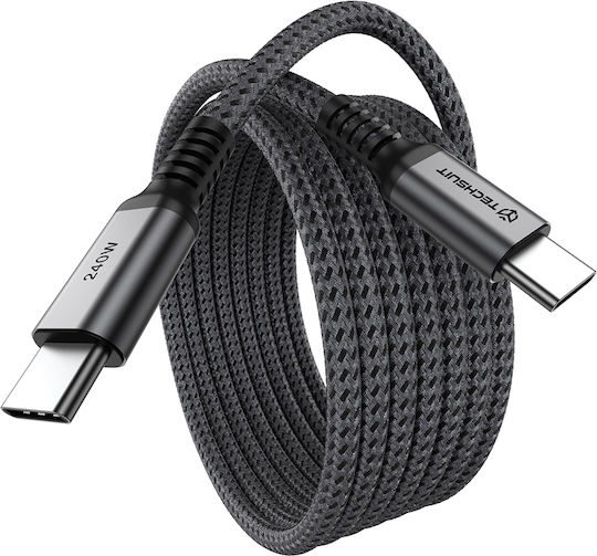 USB-C Cable in USB-C Techsuit TitanSync Pro (CX2) 240W - 480Mbps - Fast Charging - E-marker Chip 1m