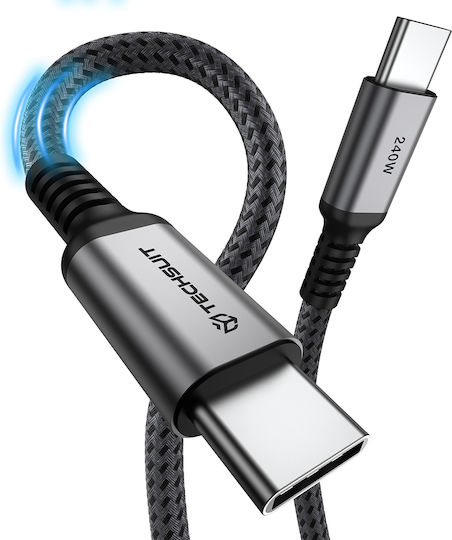 Καλώδιο USB-C σε USB-C Techsuit TitanSync Pro (CX2) 240W - 480Mbps - Fast Charging - E-marker Chip 2m