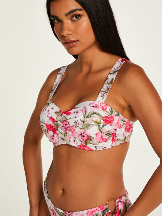 Strapless Bikini Top Floral Tropical 197409