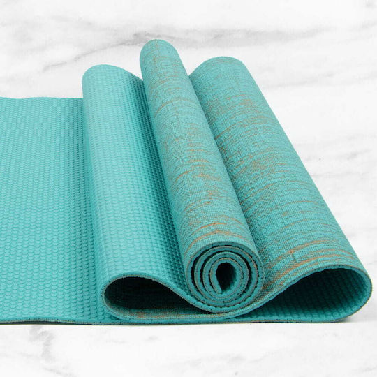 Myga Mături De Exerciții Yoga Turcoaz (183x61cm)