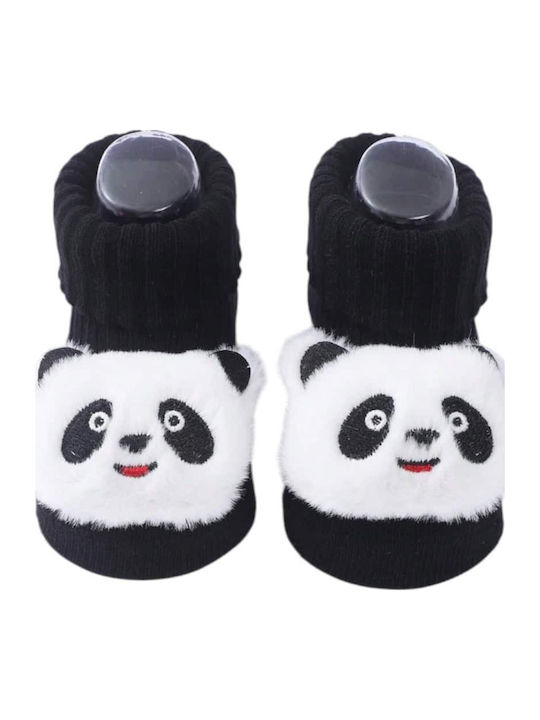 3D Cute Cotton Socks Panda Figure Black
