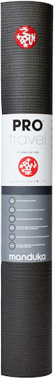 Manduka Klappbare Trainingsmatte Yoga Schwarz 200x61cm