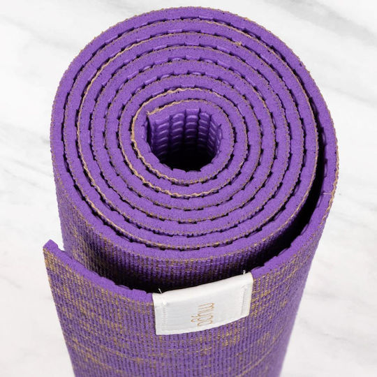 Myga Στρώμα Γυμναστικής Yoga Μωβ (183x61cm)