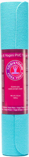 Yogi & Yogini Στρώμα Γυμναστικής Yoga Τιρκουάζ (183x61cm)