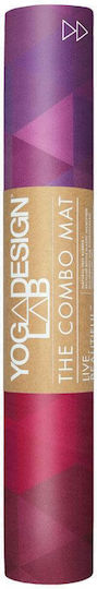 Yoga Design Lab Yoga Exercise Mat Beige with Carry Strap (178x61x0.15cm)