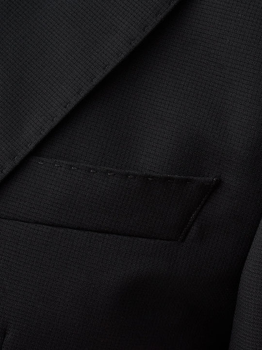 Men's Groom's Suit with Slim Fit Black