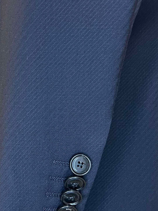 Men's Suit with Slim Fit Dark Blue