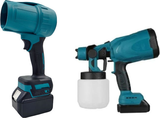 SPM 6972299245889 Σετ Πιστόλι Βαφής & Φυσητήρας Brushless με Μπαταρίες