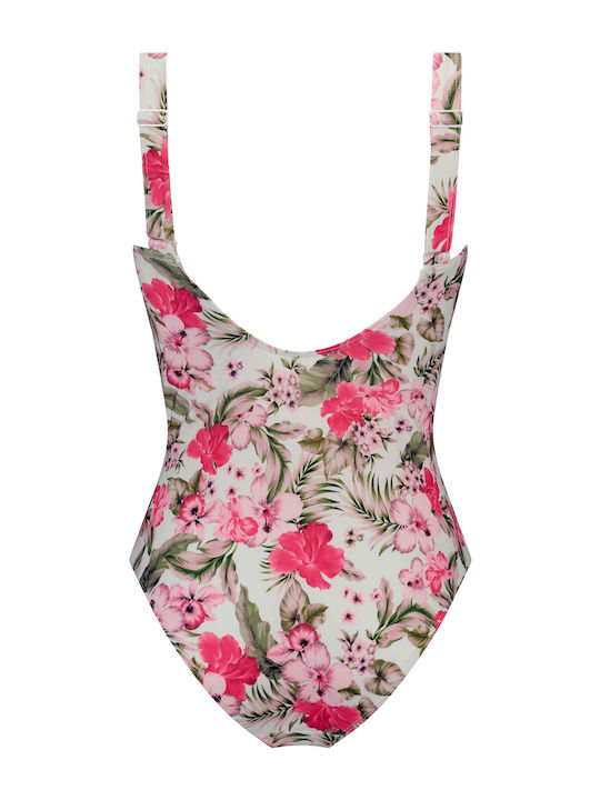 One Piece Swimsuit Floral Tropical