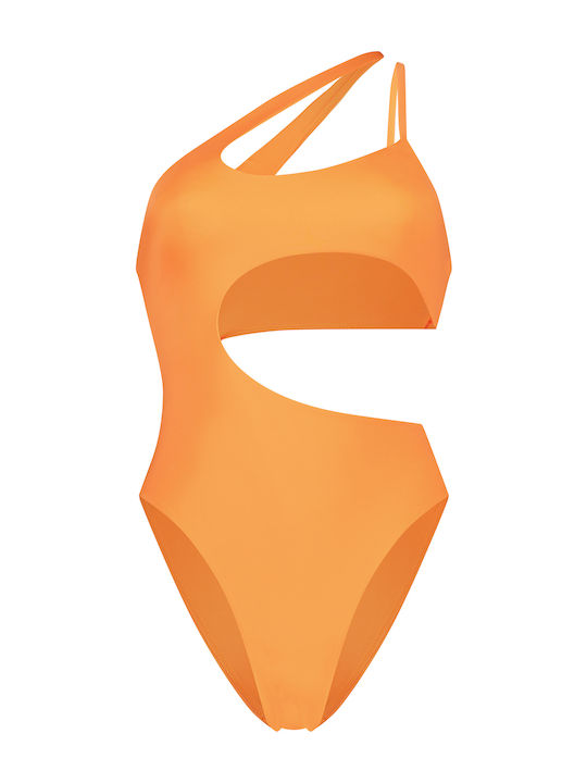 One Piece Swimsuit With One Shoulder Fire