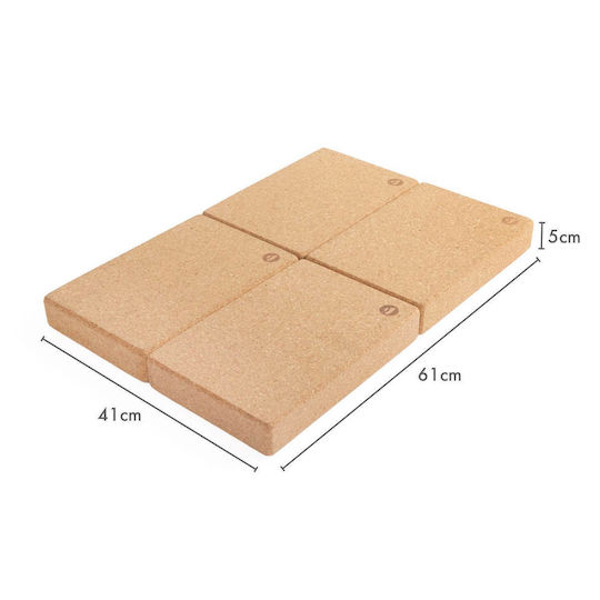 Bodhi Flat Yoga Block Cork