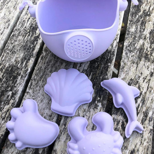 Beach Toys Set with Silicone Accessories Blue